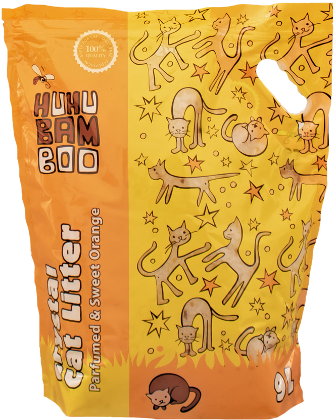 Podestýlka Huhubamboo silikon pomeranc 9l