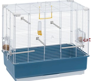 Ferplast střední klec pro ptáky s výbavou REKORD 4 zelená 59x33x57cm