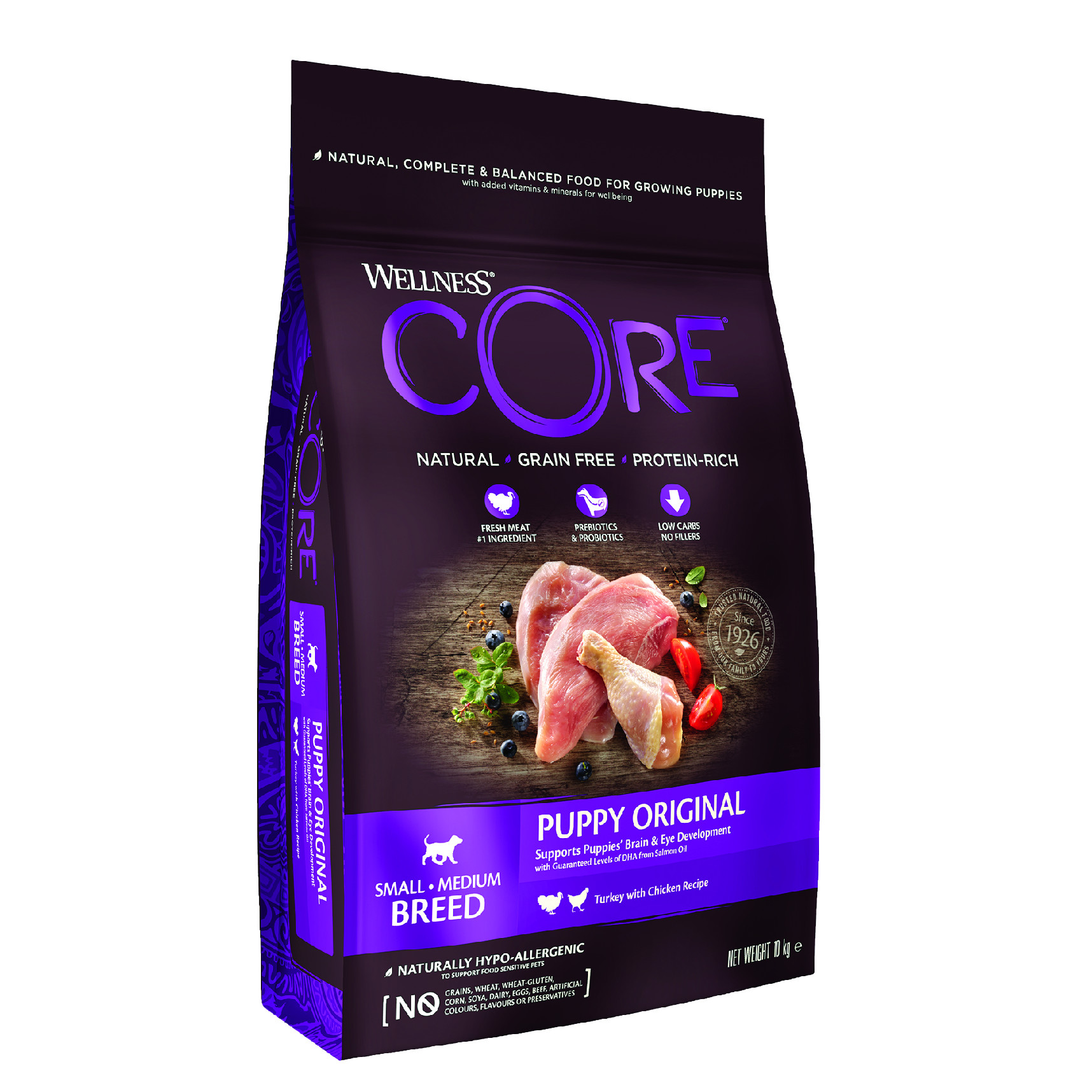 Wellness Core Wellness Dog SB/SM Puppy kruta a kure 10kg