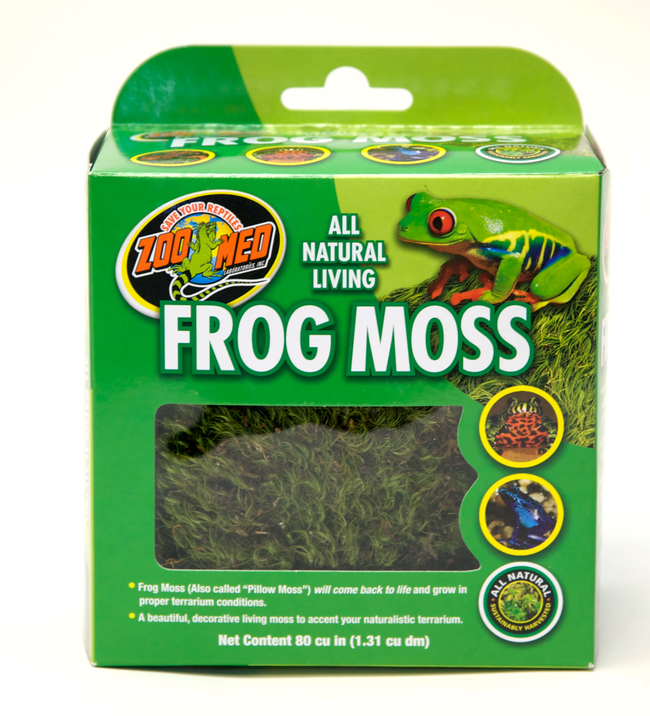 Zoomed Přírodní terarijní mech Natural Frog Moss