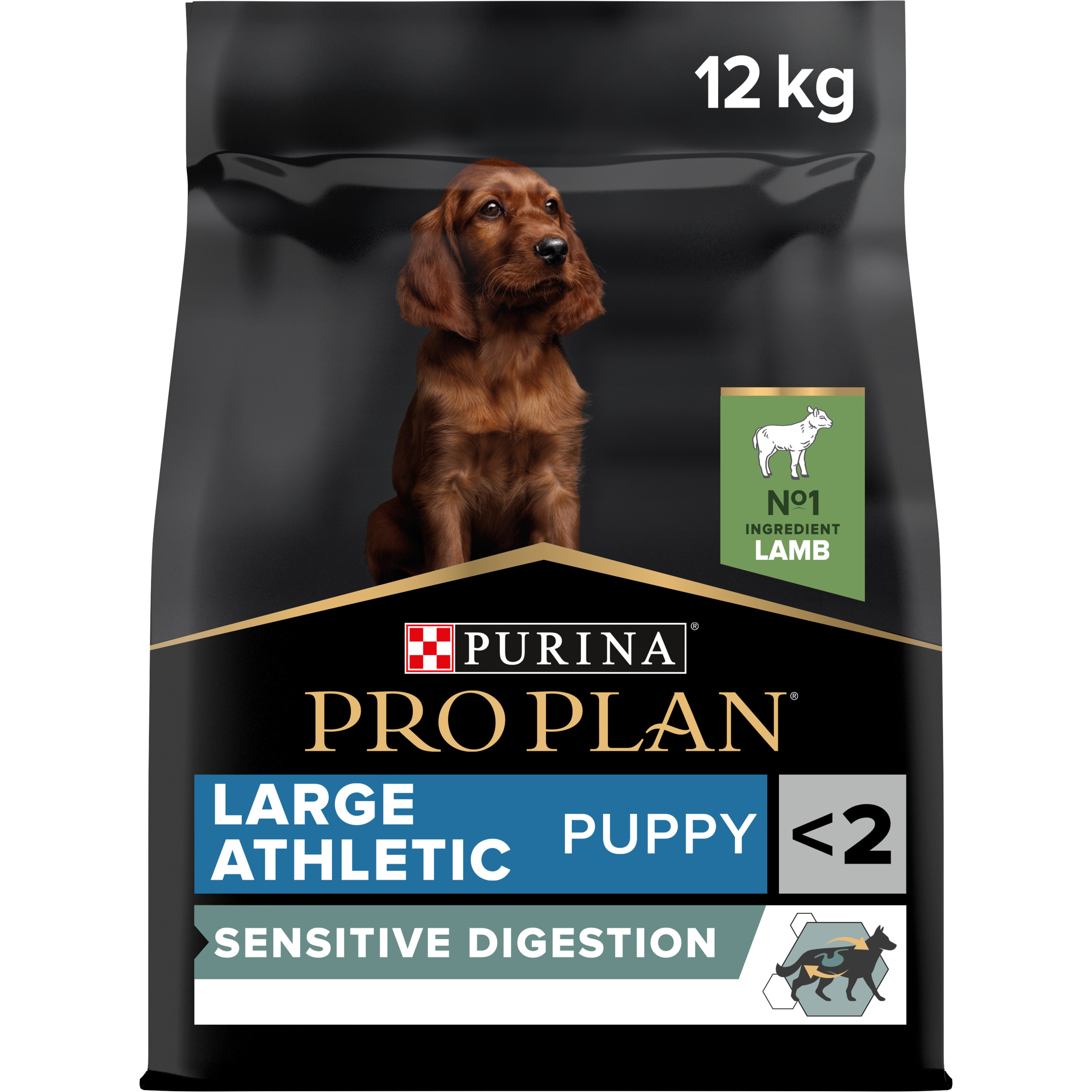 Purina Pro Plan Dog OptiDigest Large Breed Puppy Athletic Sensitive Digestion jehně 12kg