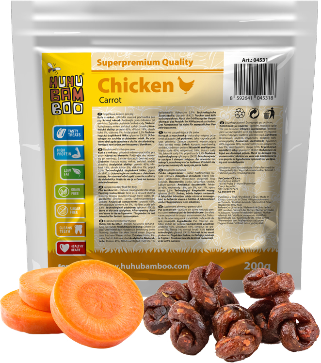 Huhubamboo kuřecí uzel s mrkví 200g