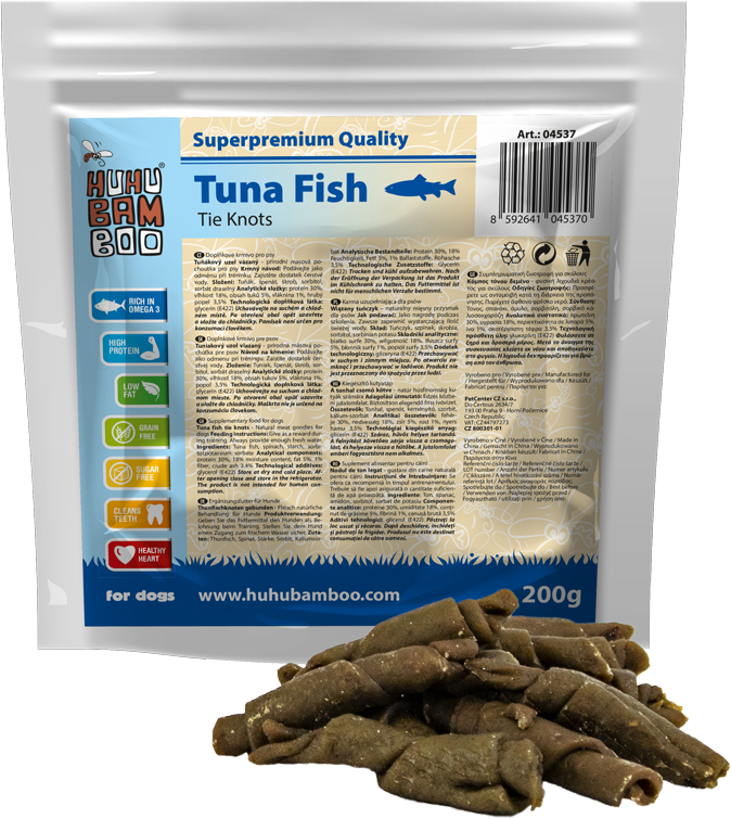 Huhubamboo tuňákovy uzel 200g