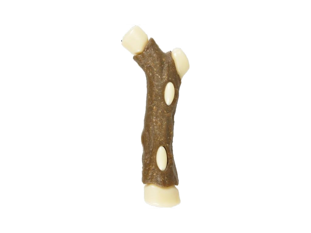 Hračka Flamingo nylon klacek+rawhide 12cm