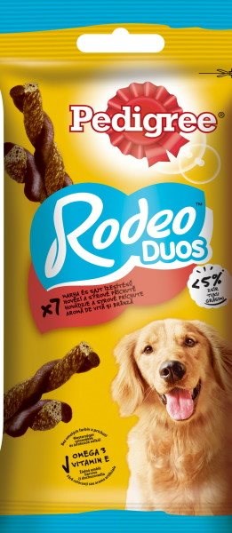 Pedigree Rodeo s hovězím a sýrem 123g