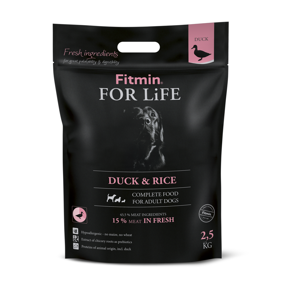 Fitmin dog For Life Duck & Rice 2,5 kg