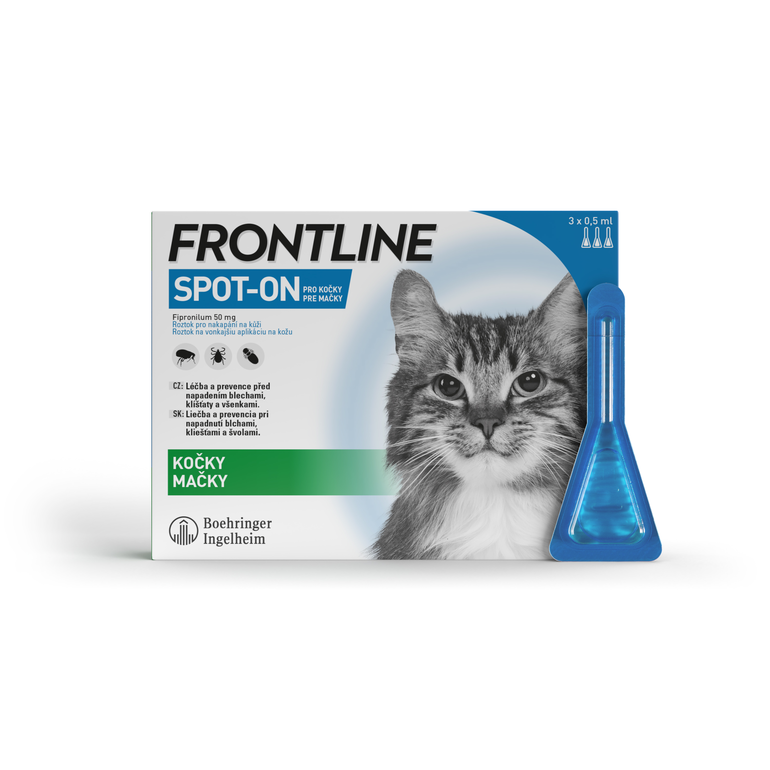 Frontline Spot-on pro kočky 3 x 0,5 ml