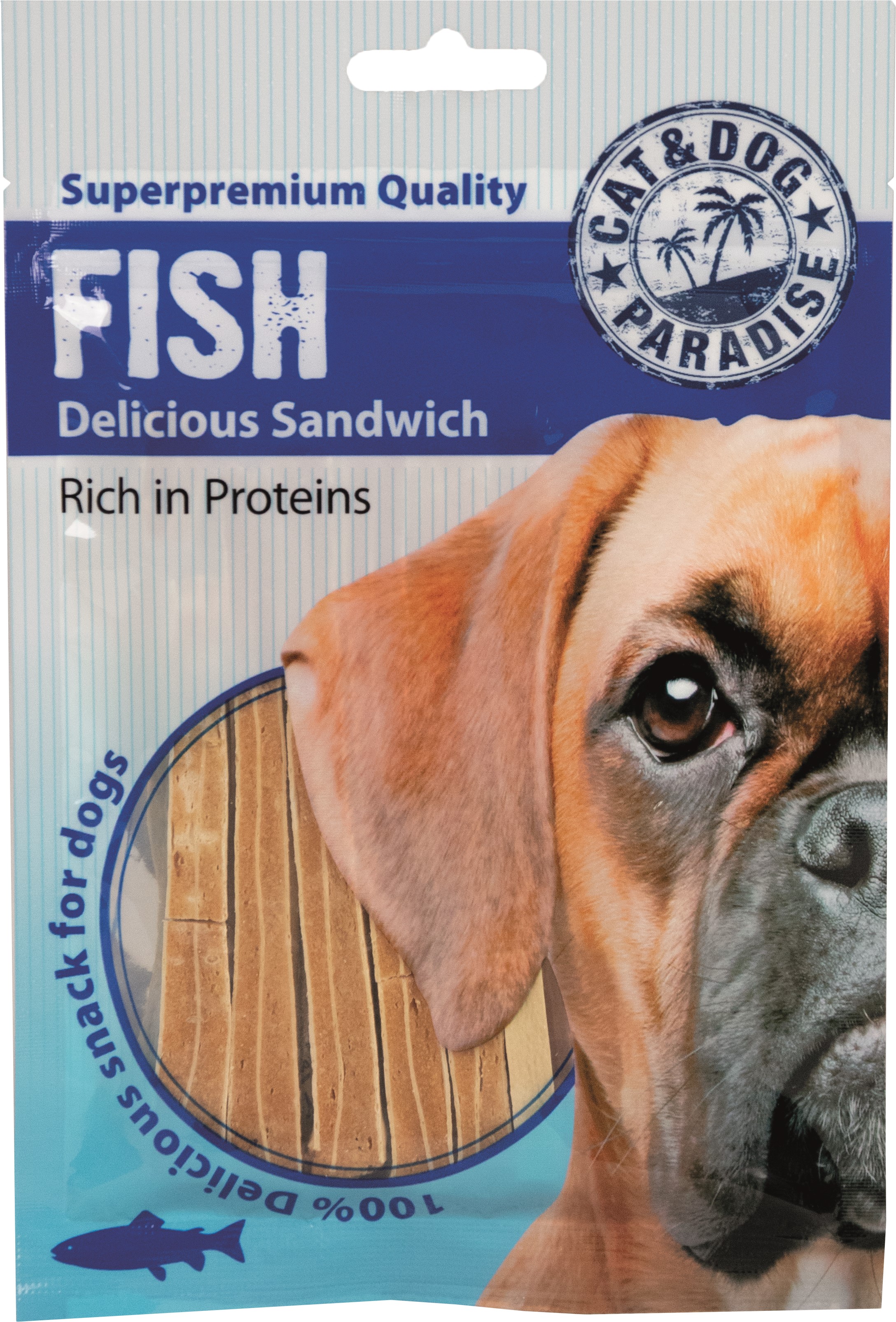 Huhubamboo PARADISE Dog rybí sandwich 45g (expirace: 25.10.2021)