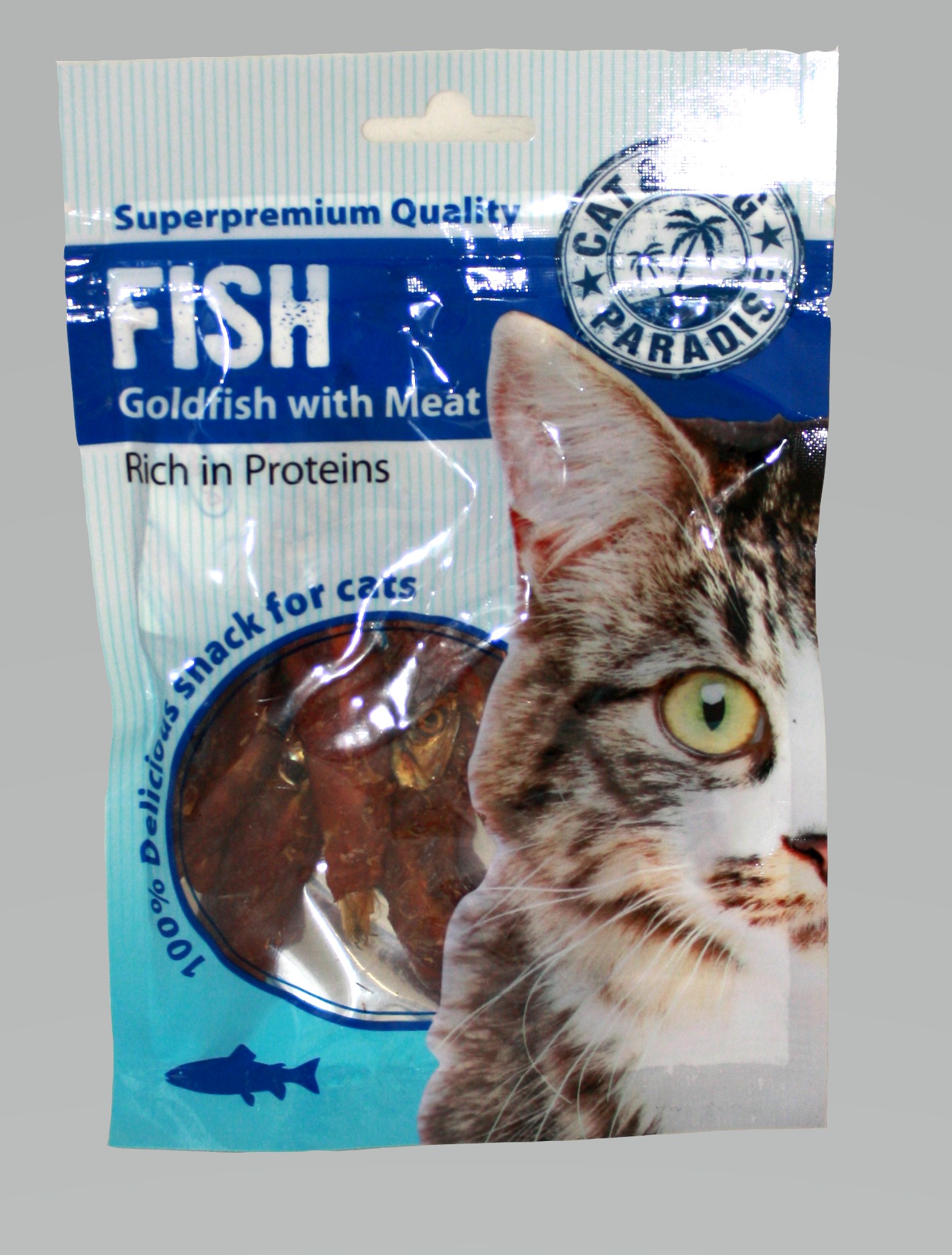 Huhubamboo PARADISE Cat rybky s masem 45g (expirace: 25.10.2021)