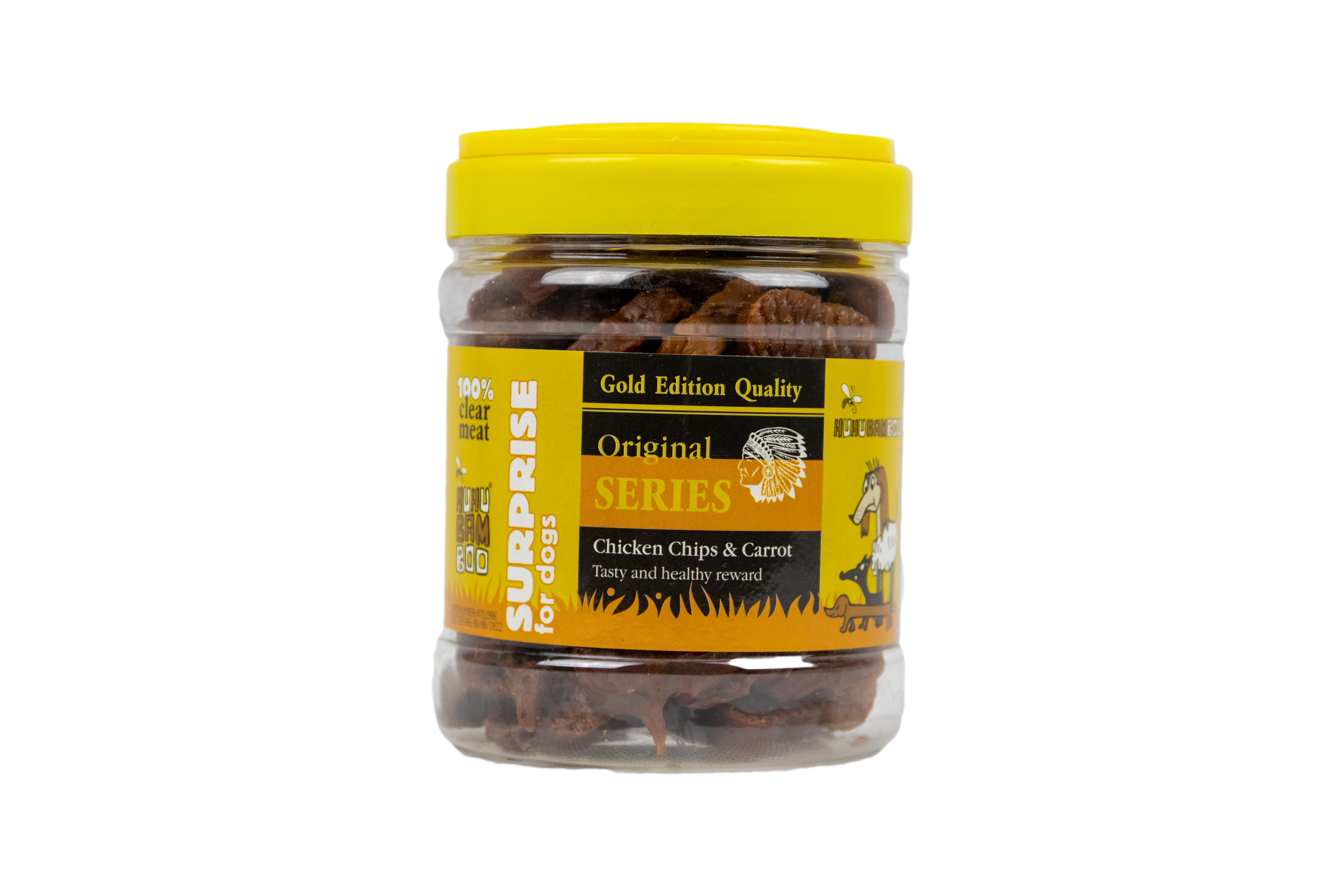 Huhubamboo GEQ kuřeci čipsy+mrkev 450g