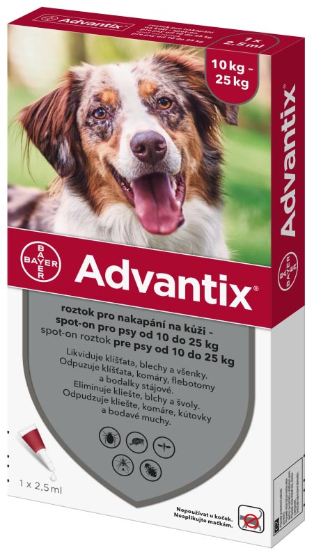 Advantix antiparazitikum pro psy 10-25 kg
