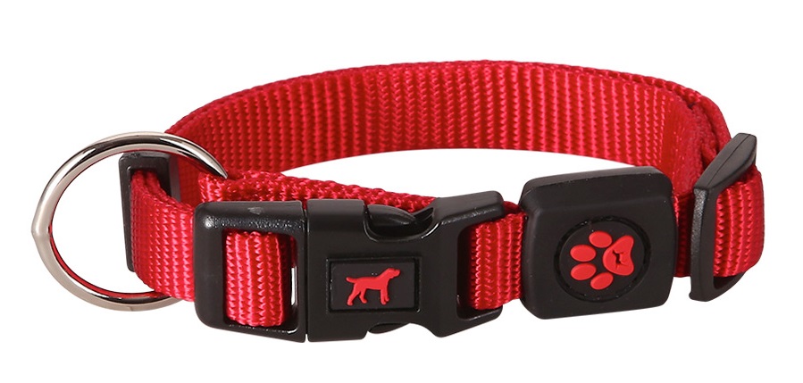 Obojek Gimborn O-Ring Nylon 1,0x20-30cm červený