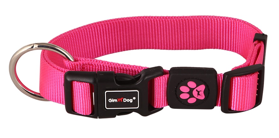 Obojek Gimborn O-Ring Nylon 1,0x20-30cm růžový