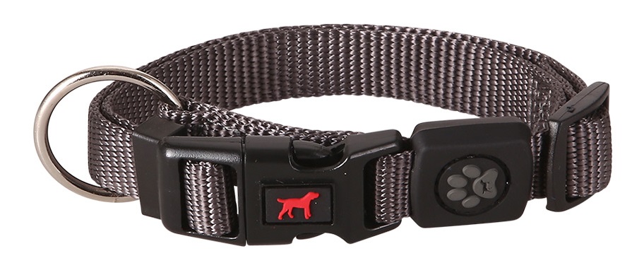 Obojek Gimborn O-Ring Nylon 1,0x20-30cm šedivý