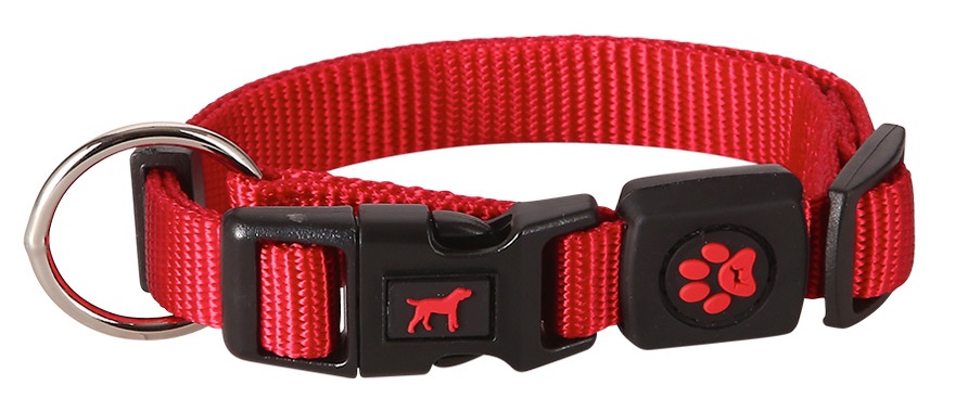 Obojek Gimborn O-Ring Nylon 2,0x35-51cm červený