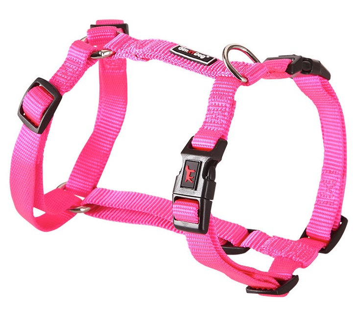 Postroj Gimborn Nylon H 1,0x33-44cm růžový