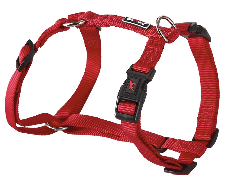 Postroj Gimborn Nylon H 2,0x50-70cm červený