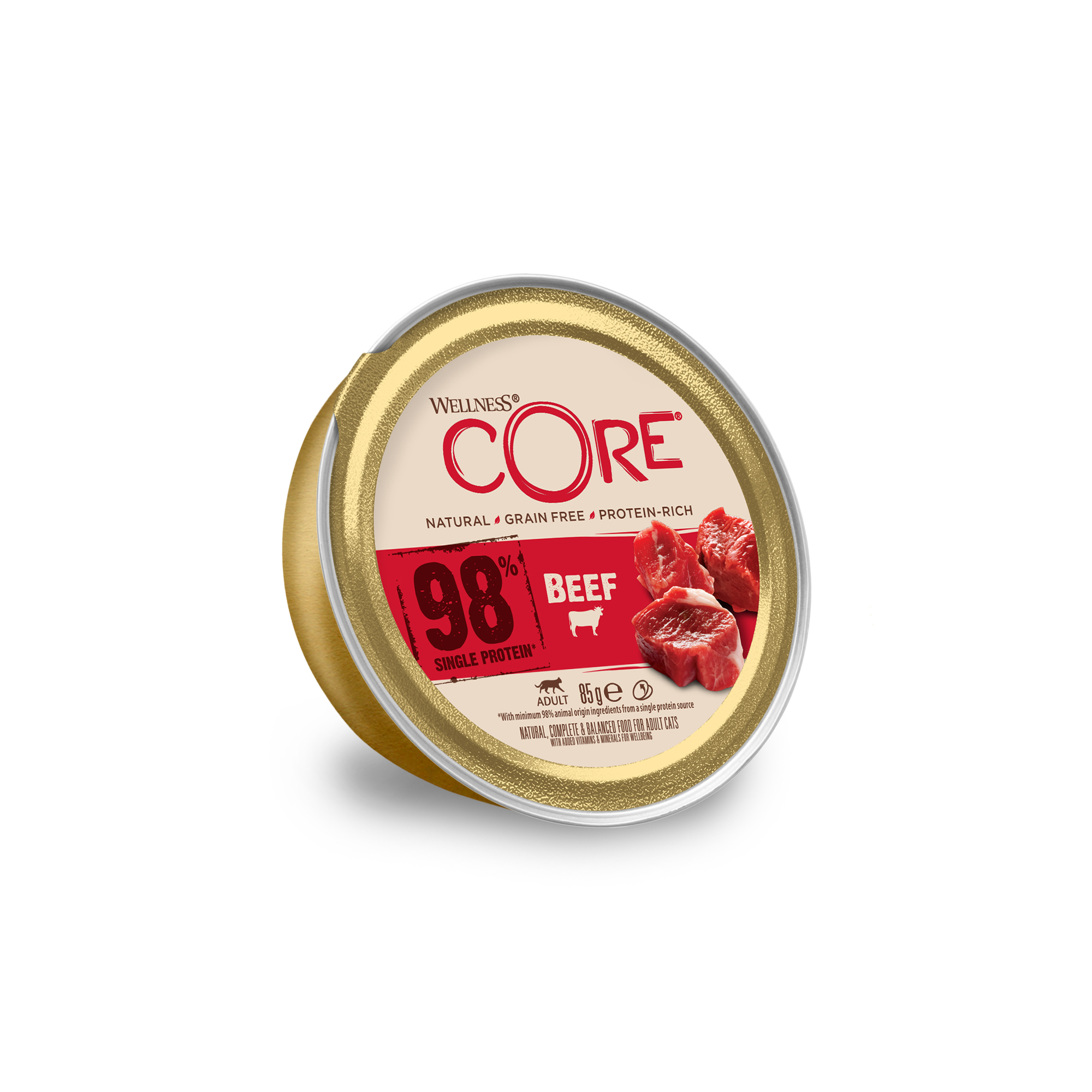 Wellness Core 98% hovězí receptura 85 g