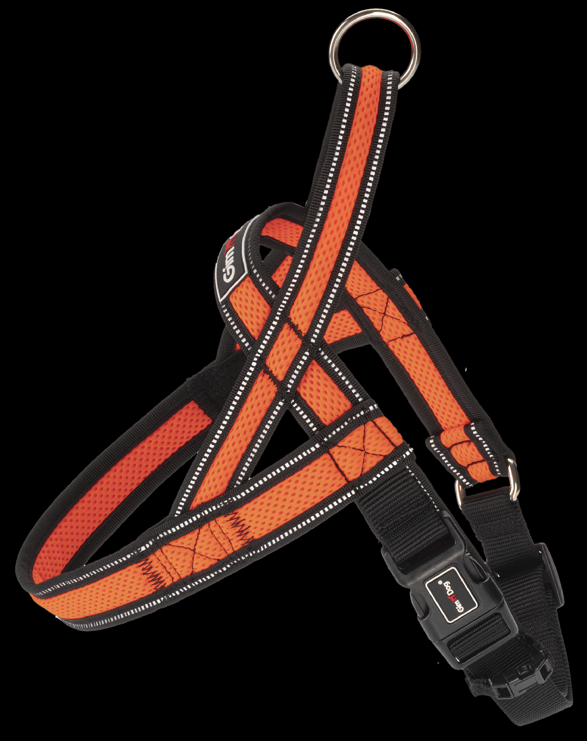 Postroj Gimborn Mesh Y 2,0x55 58-70cm oranžový