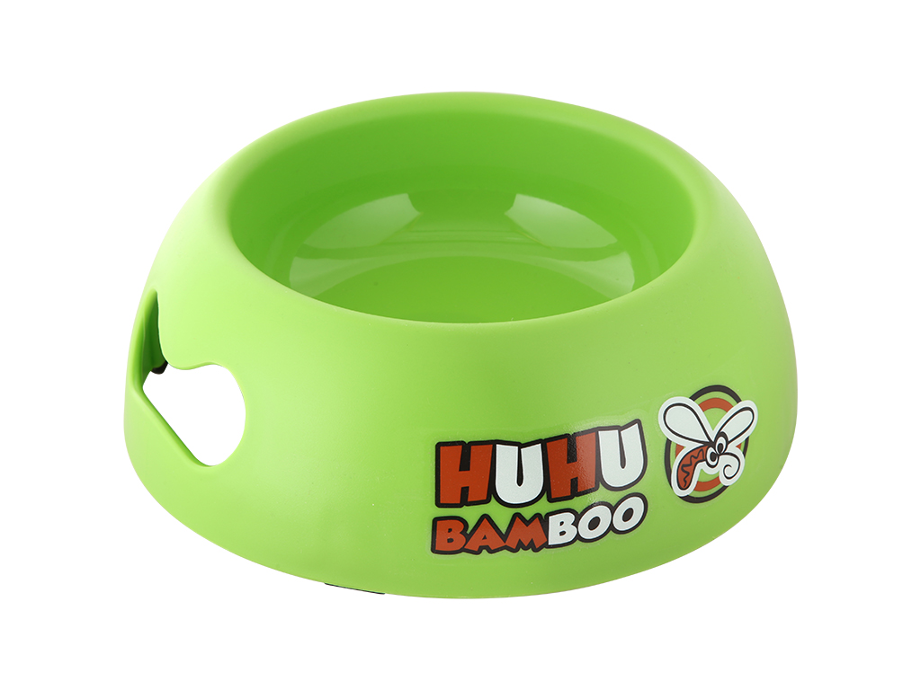 Huhubamboo plastová miska M zelená