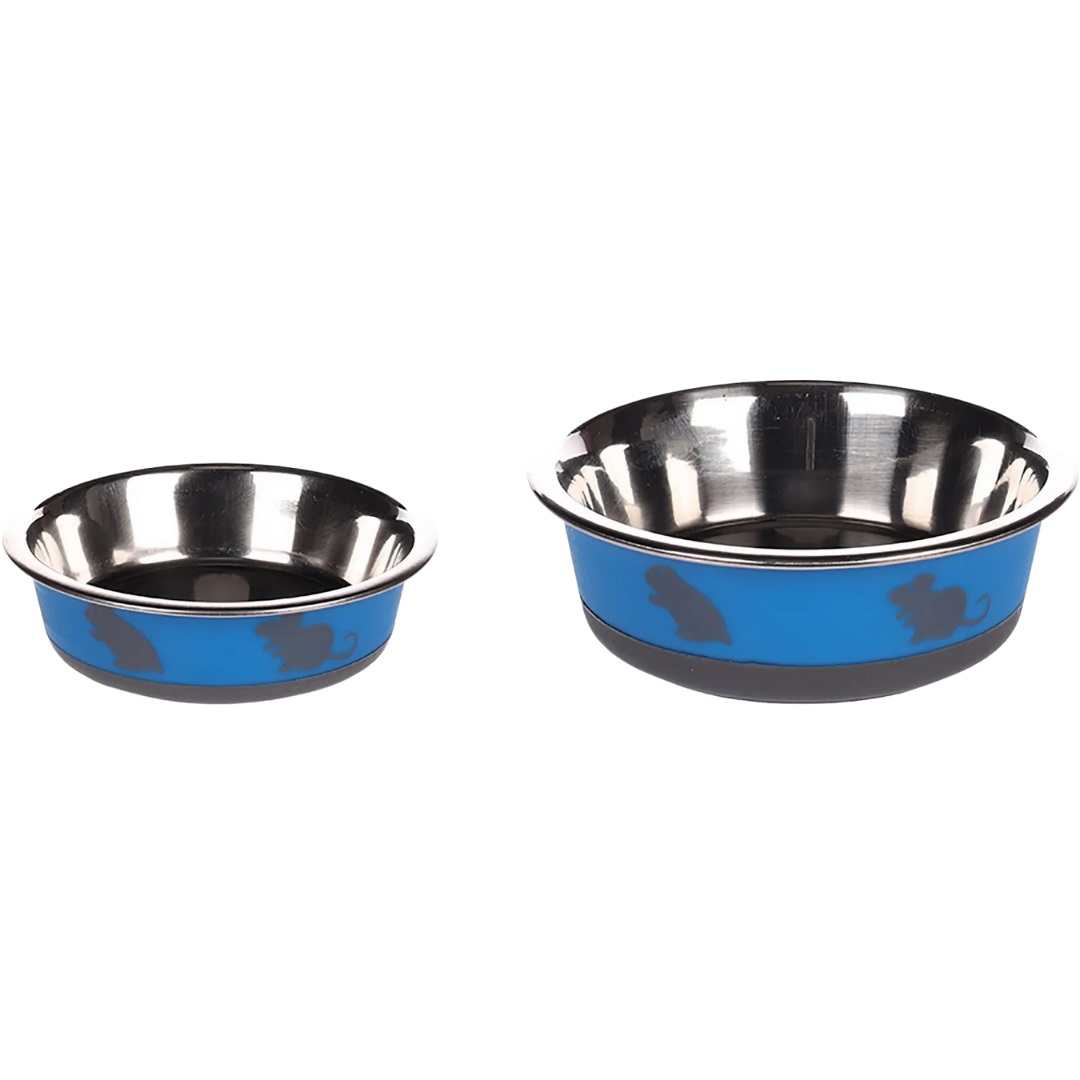 Flamingo Miska na krmení pro malá zvířata Nelly šedo modrá