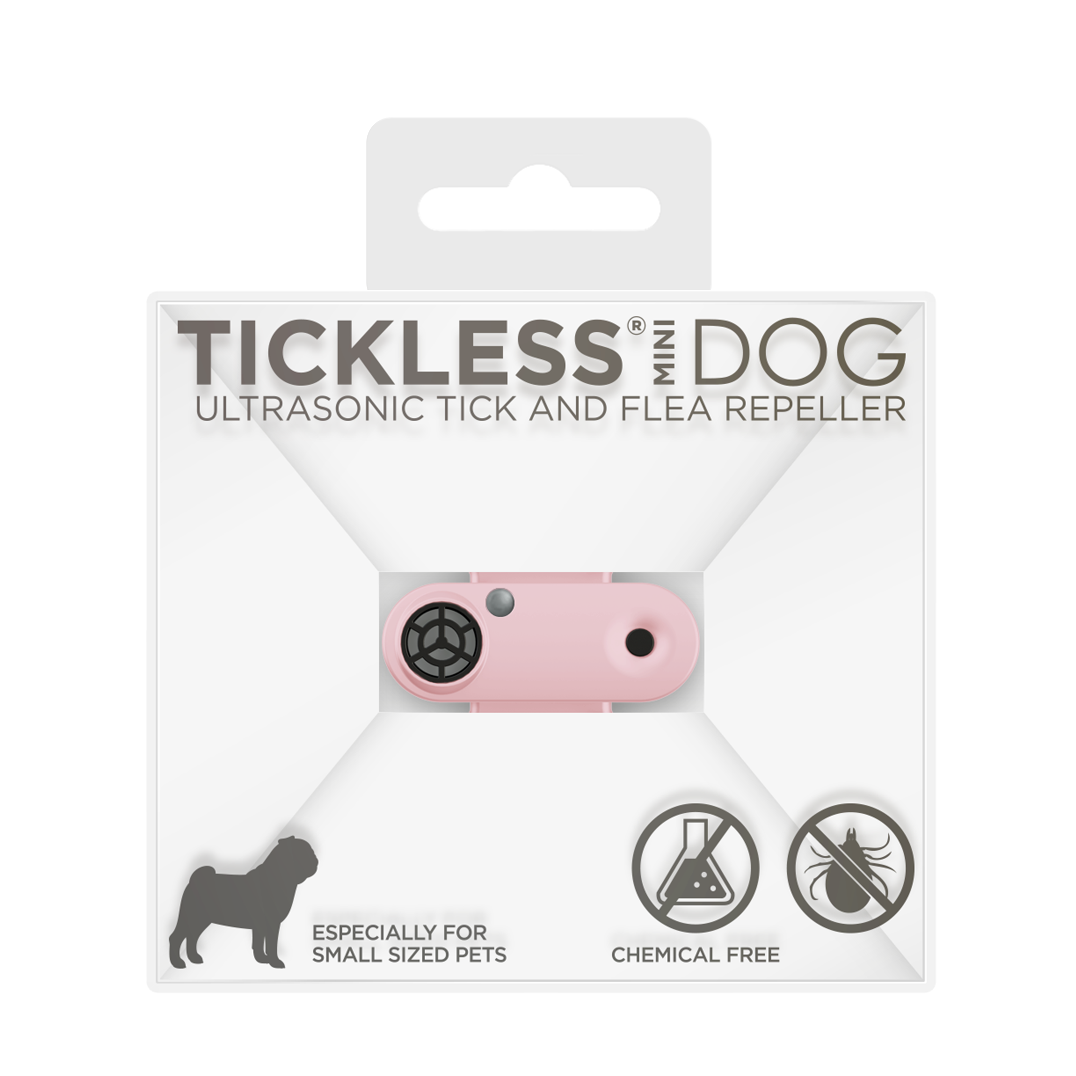Tickless Mini dog nabíjecí – růžový