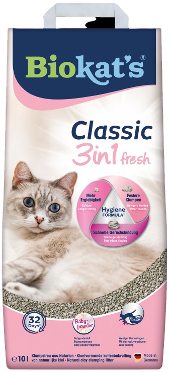 Biokat's Podestýlka BIOKATS CLASSIC FR. 3IN1 BABY 10l