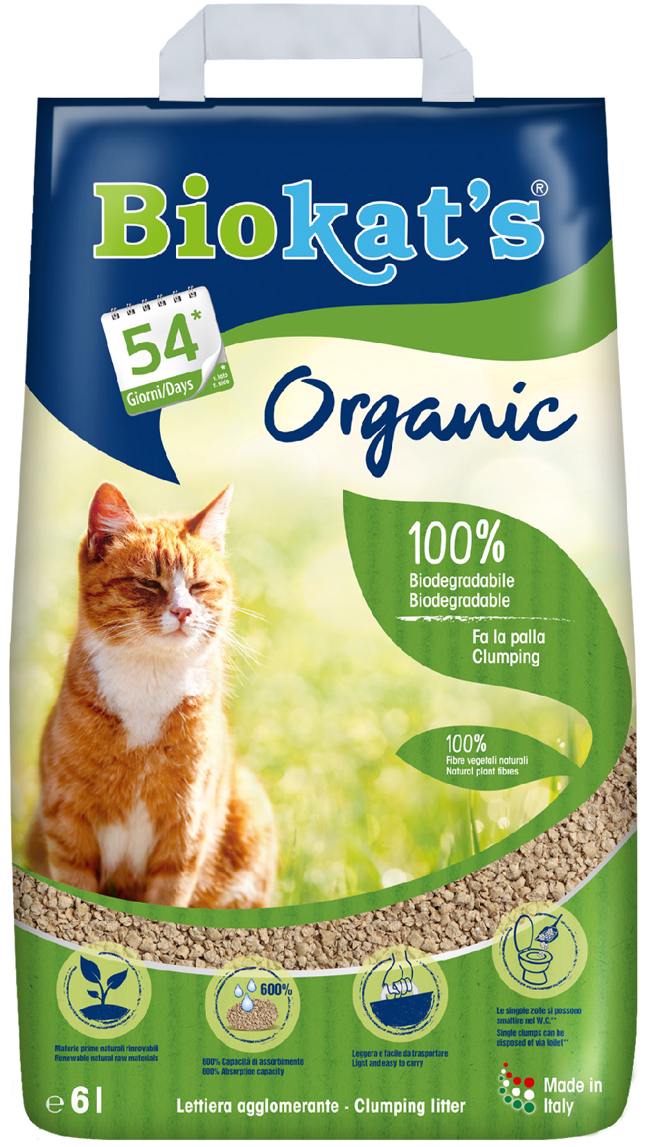 Biokat's Podestýlka BIOKATS ORGANIC 6l