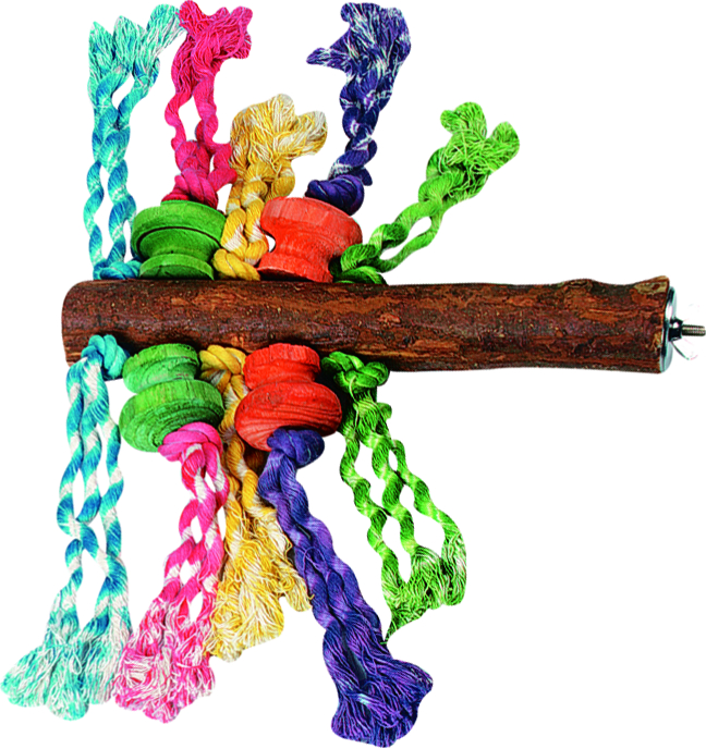 Flamingo HRAZDA NA HRAČKY PRO PAPOUŠKY S KORÁLKY