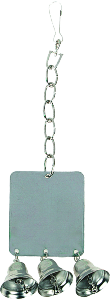 Flamingo HRAČKY PRO PAPOUŠKY ZRCÁTKO + 3 ZVONKY