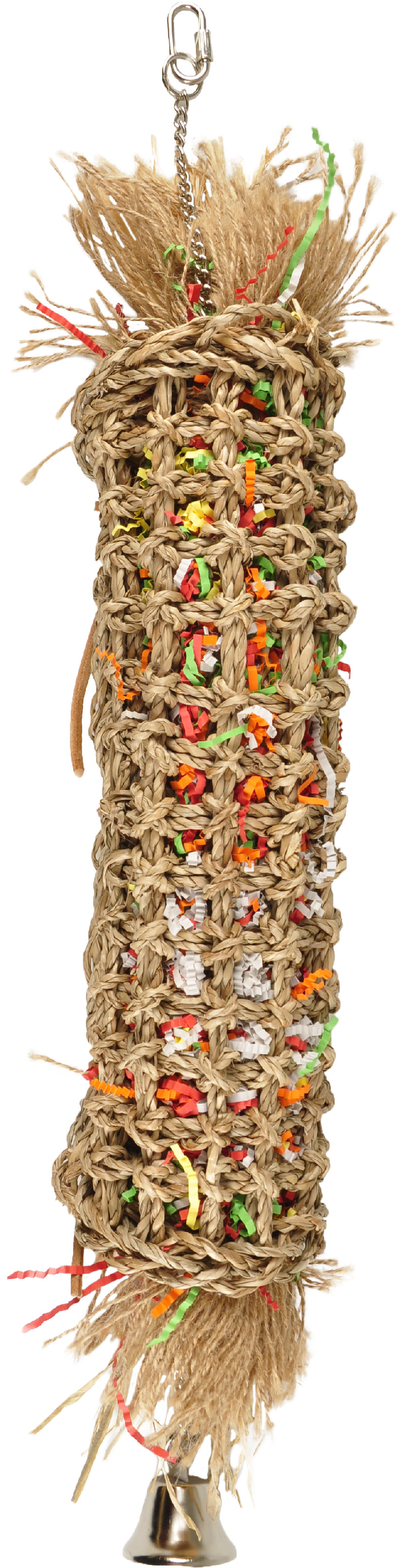 Flamingo BT PAPÍROVÁ TRUBKA PRO PAPOUŠKY BAREVNÁ MULTI 66 CM