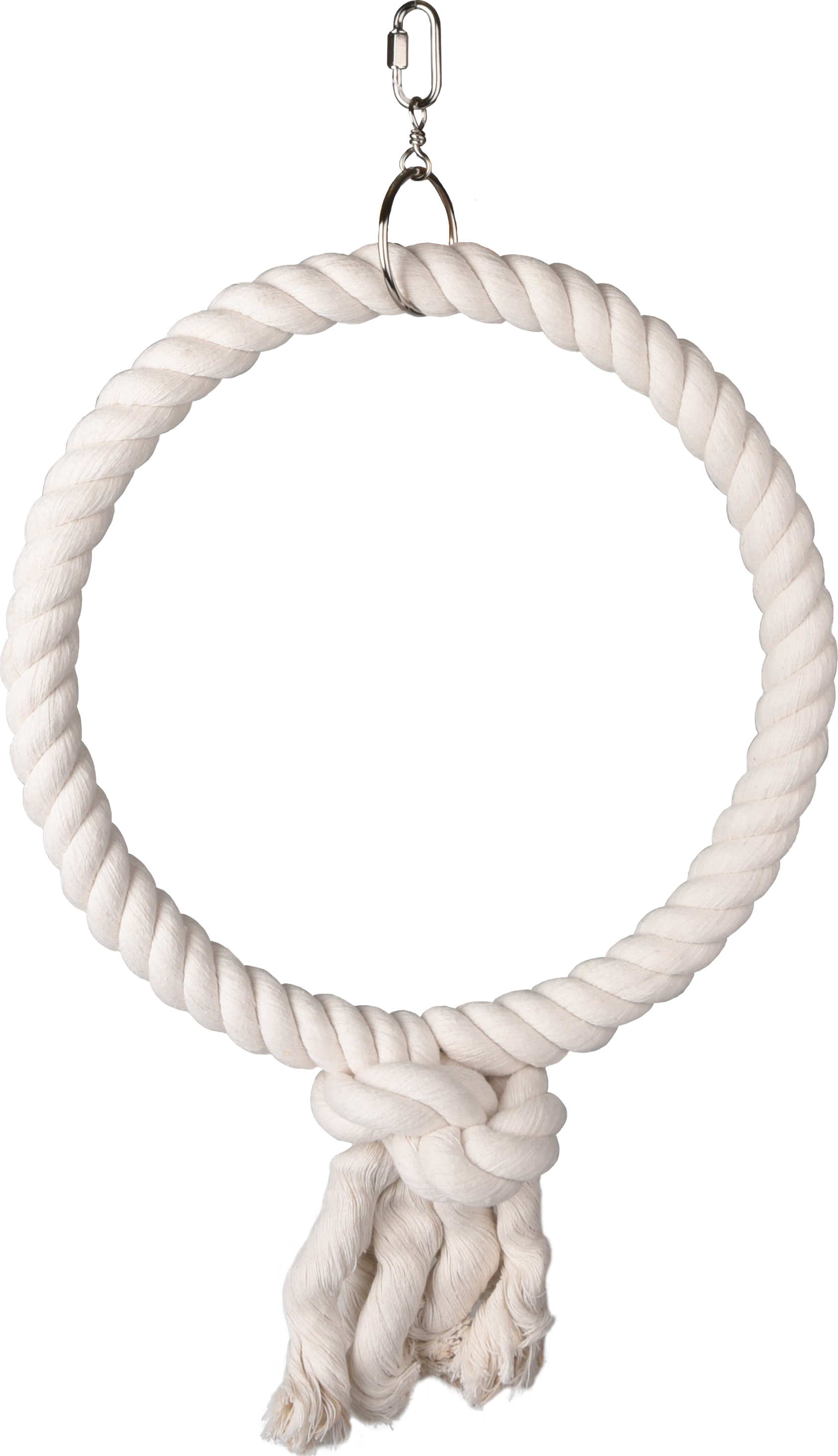 Flamingo KLECOVÝ VĚŠÁK HAKAN BAVLNA 1 KROUŽEK BÍLÝ L PRŮM.: 32CM