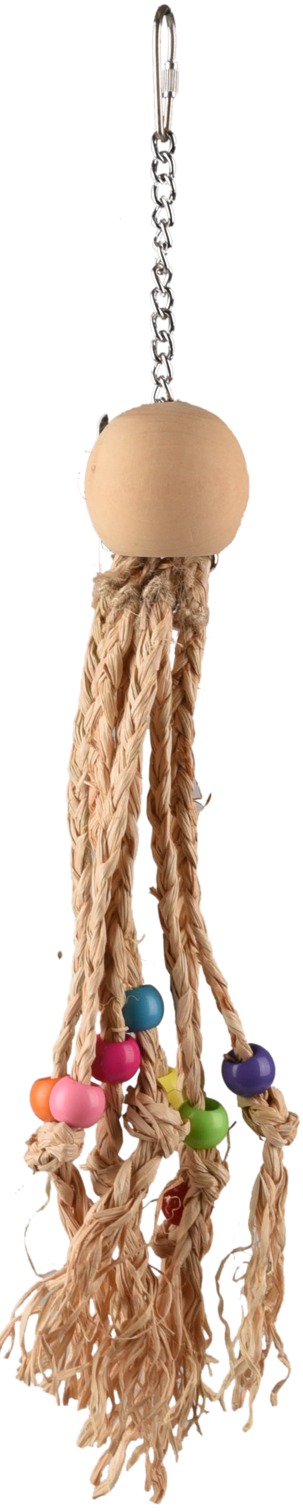 Flamingo BT DUMA CHOBOTNICE DŘEVĚNÁ S BAREVNÝMI KORÁLKY 38CM