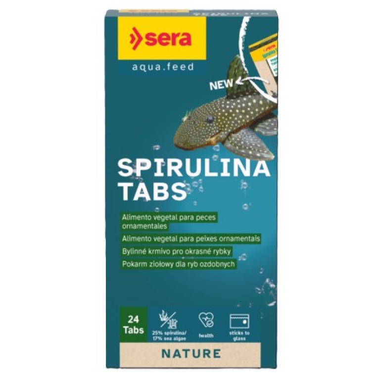 Sera krmivo pro ryby pojídající řasy Spirulina Tabs 24tbl.