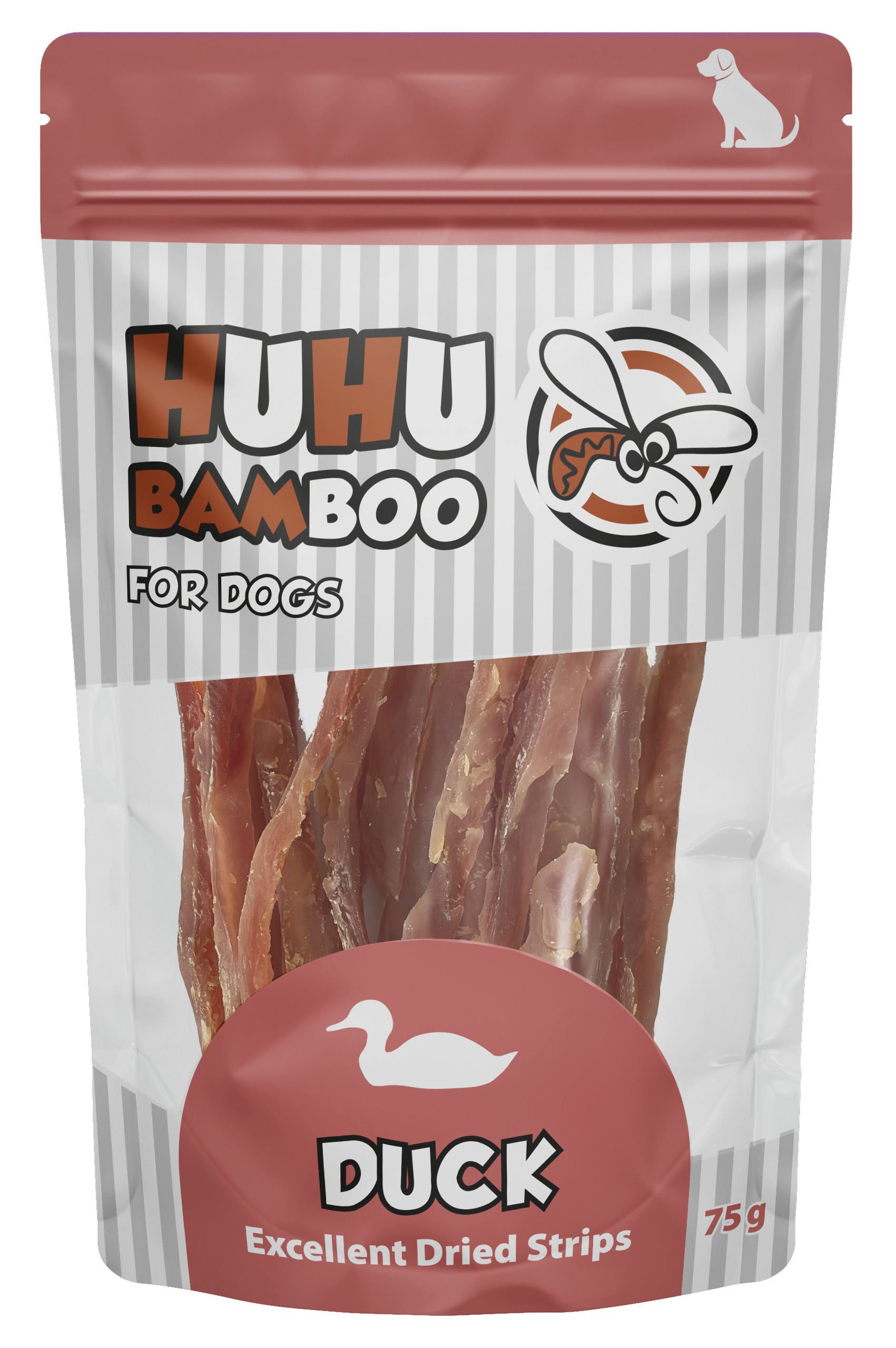 Huhubamboo HUHU Basic kachní proužky 75g