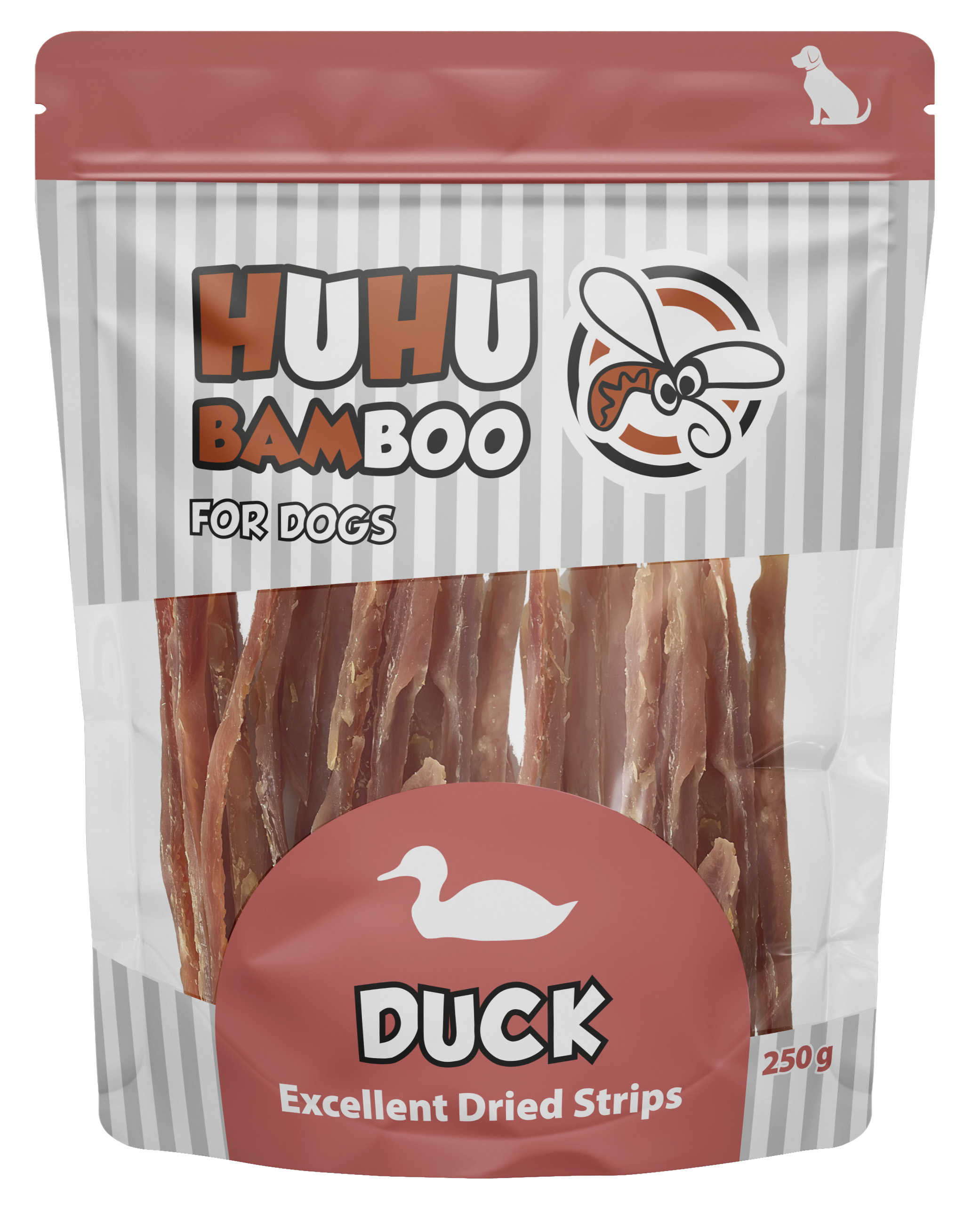 Huhubamboo HUHU Basic kachní proužky 250g