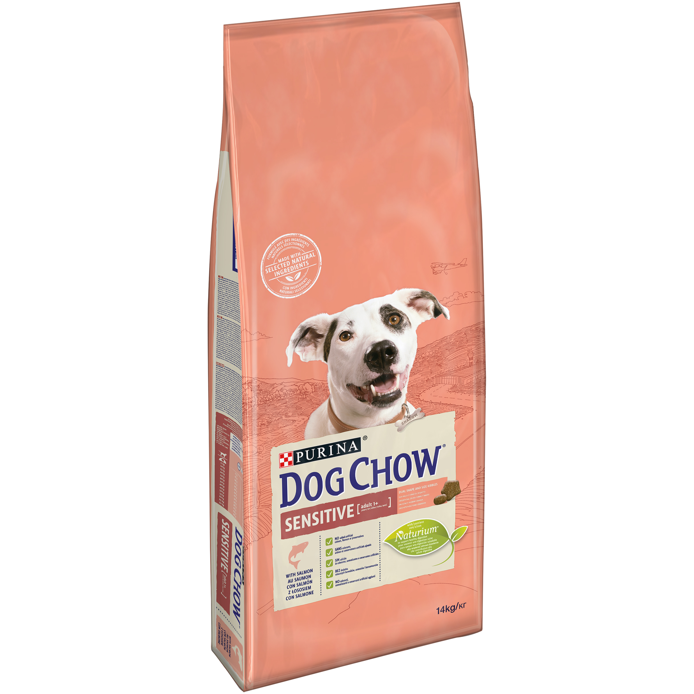 Purina Dog Chow Sensitive losos & rýže 14 kg