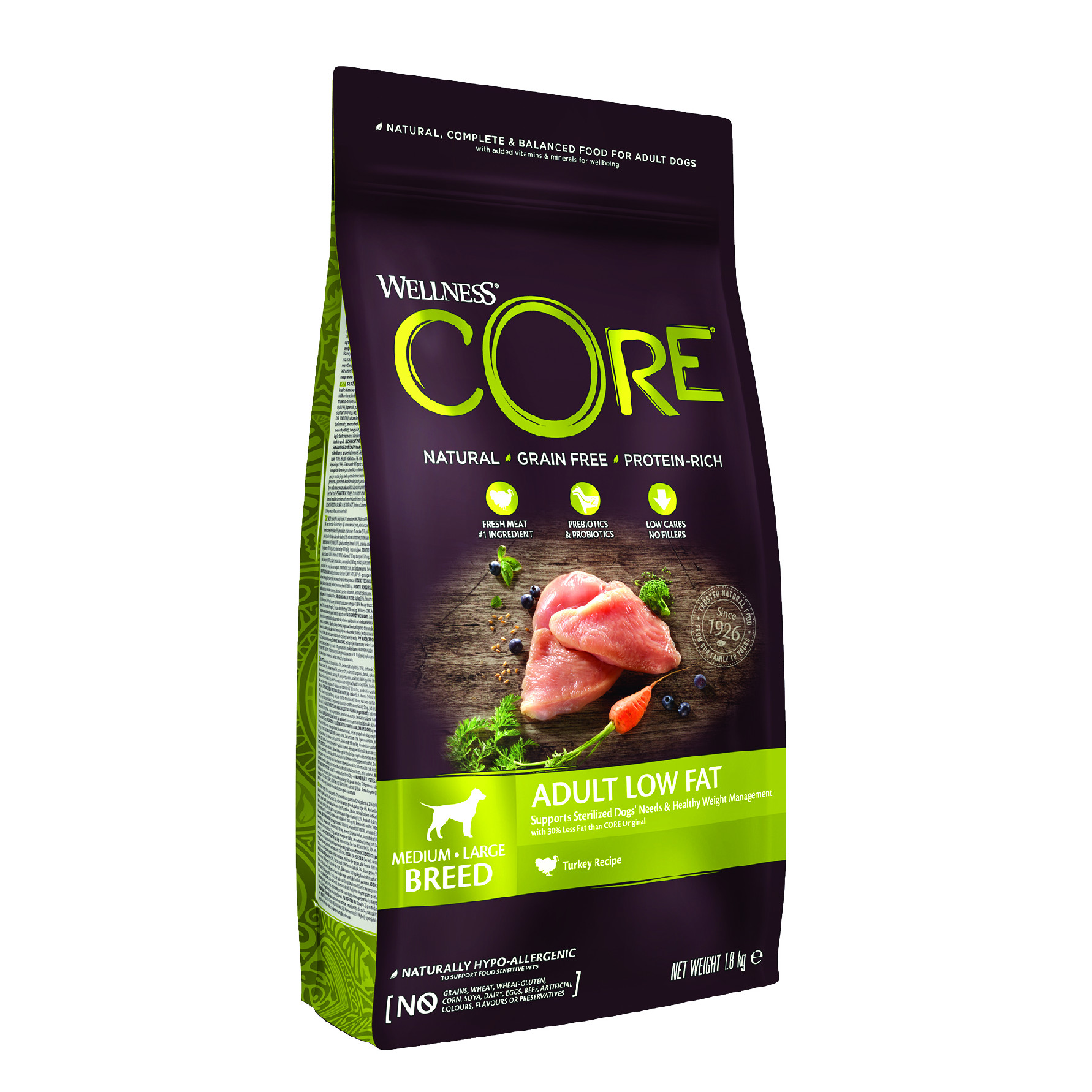 Wellness CORE Healthy Weight Turkey Recipe 1,8kg