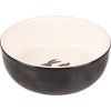 FLAMINGO miska pro hlodavce NALA CERAMIC černo-bílá 13,3x13,3x4,6cm 400ml