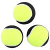 Huhubamboo hračka pro psy tenisák žlutý 7,6cm 3ks