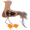 Huhubamboo hračka pro kočky - kachna s peřím