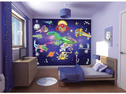 24486 walltastic 3d tapeta ufonci 2438 mm x 3048 mm