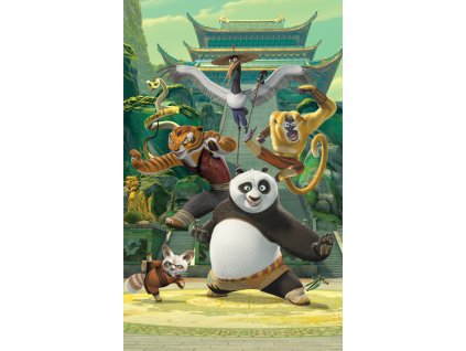 24510 walltastic 3d tapeta plakat kung fu panda 1524 mm x 2438 mm