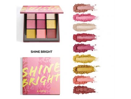 Avon paletka očních stínů Viva La Pink Shine Bright 10,8 g
