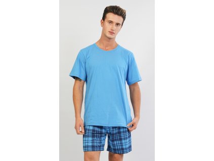 Pánské pyžamo šortky Aleš (Barva černá, Velikost M)