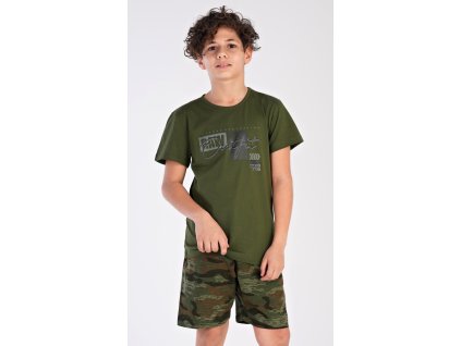 Dětské pyžamo šortky Raw (Barva khaki, Velikost 3 - 4)