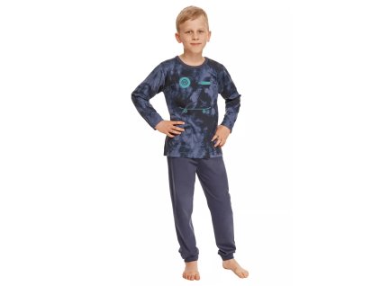 Chlapecké pyžamo Greg 2652/2653/11 TARO (Velikost 092, Barva granát (modrá))