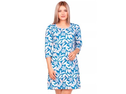 Dámská noční košile 406/11 REGINA (Velikost M, Barva modrá světlá)