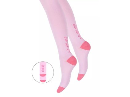 Dívčí punčocháče 071/265 STEVEN (Velikost 150/156, Barva růžová (pink))