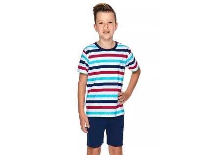 Chlapecké pyžamo Luka 2744/2745/2 TARO (Velikost 092, Barva granát (modrá))